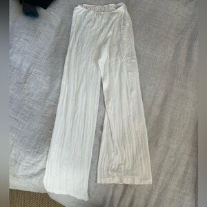 Doen Pointelle White Pants